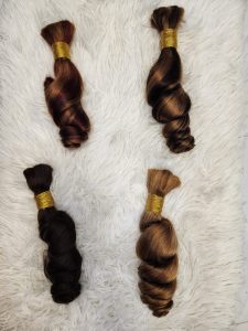 French Curls Human Hair Braiding Extensions