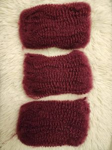 Afro kinky Bulk Human Hair Extension Burgundy 