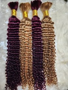 Kinky Curly Extension Human Hair For Braiding 22-inch