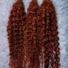 Wet and Wavy Human Hair Extensions color 350/ginger