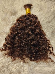 Burmese Curly Human Hair Braiding Extension 16-inch