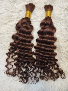 Deep Wave Human Hair Braiding Extension 18-inch