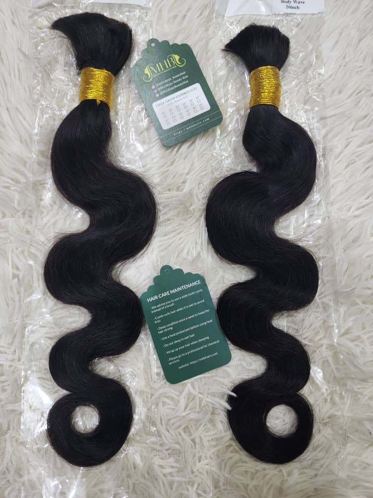 Body wave human hair for braiding