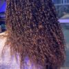 afro kinky bulk human hair extensions