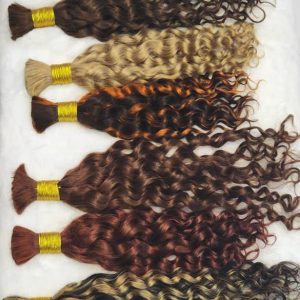 100% human wet and wavy braiding hair