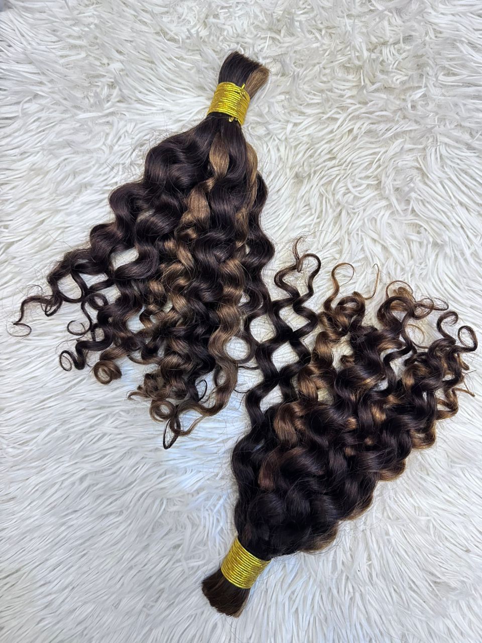 Curly Bulk Human Hair For Boho Braids