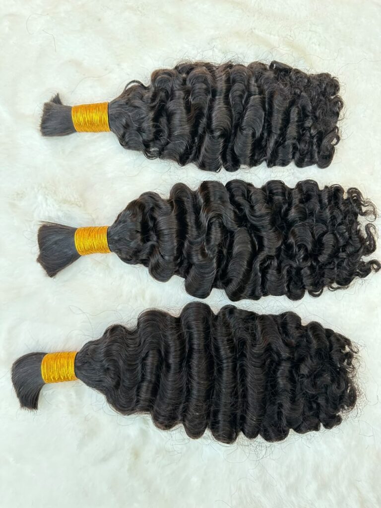 Burmese Curls human hair extensions for braiding