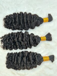 Burmese Curls human hair extensions for braiding